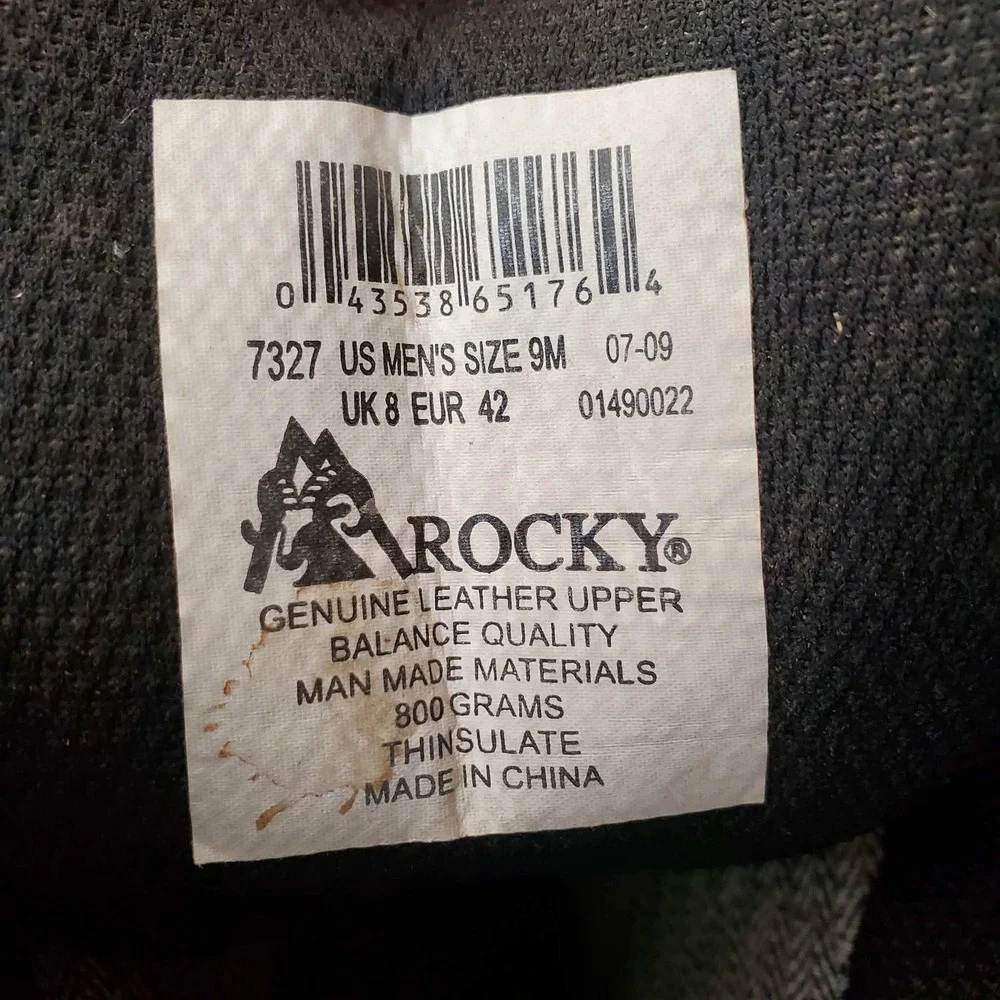Rocky BearClaw 3D 800G Thinsulate Gore-Tex Camo Hunting Boots Mens 9M 7327‎